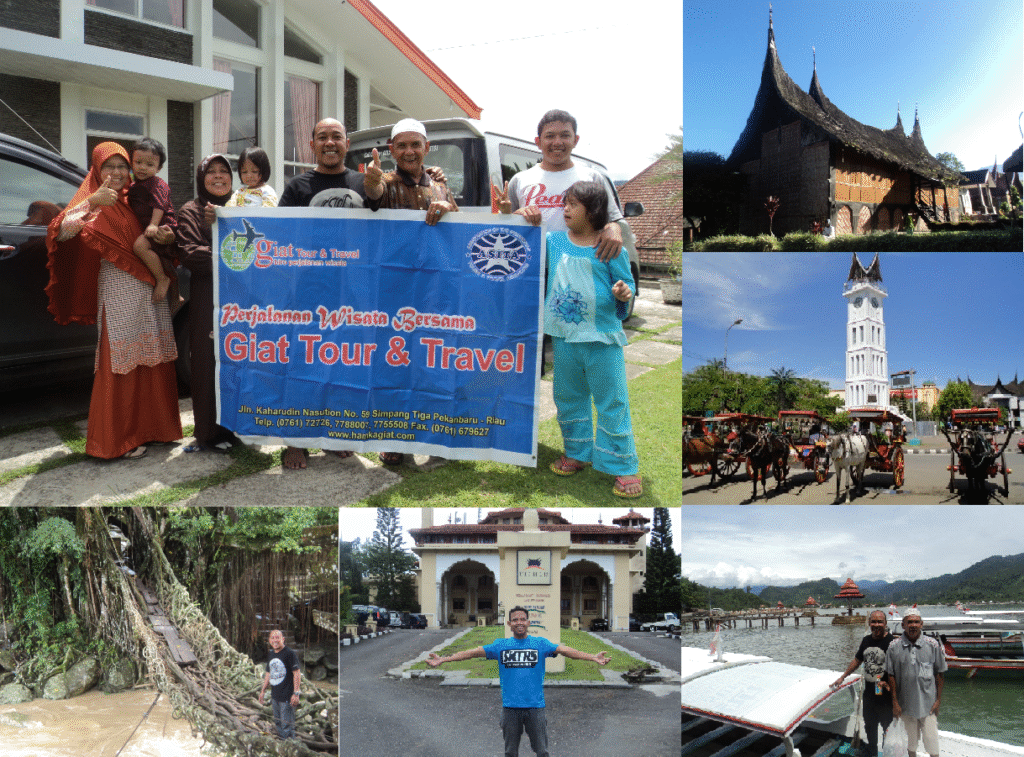 wisatawan pt hamkagiat di sumatra barat