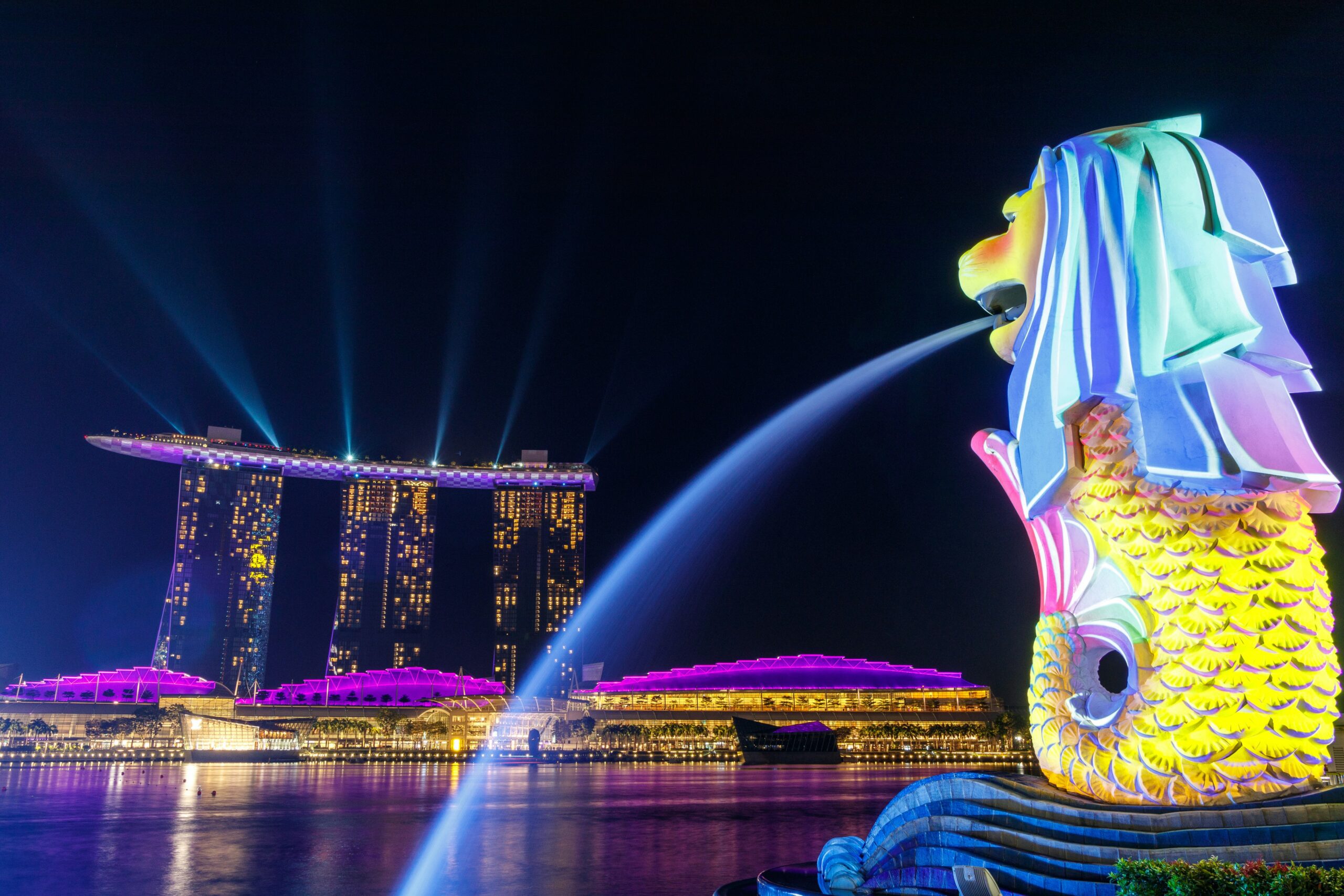 pemandangan kota singapur